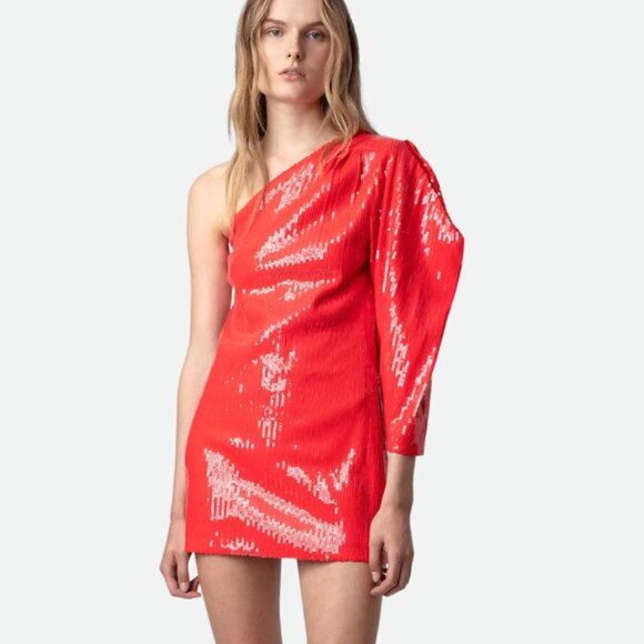 NWT ZADIG & VOLTAIRE ROELY SEQUIN DRESS SIZE SMALL - Picture 2 of 6